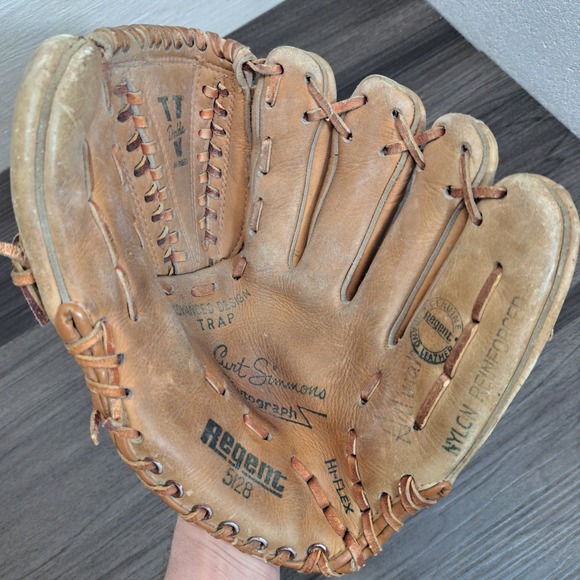 Vintage Regent 5128 Curt Simmons Autograph Baseball Glove Leather 11-12 - Picture 2 of 7